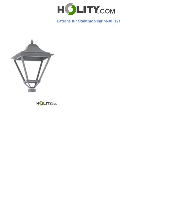 Laterne für Stadtmobiliar h638_121