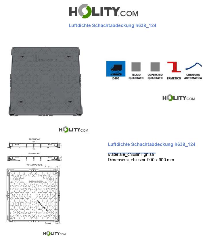Luftdichte Schachtabdeckung h638_124
