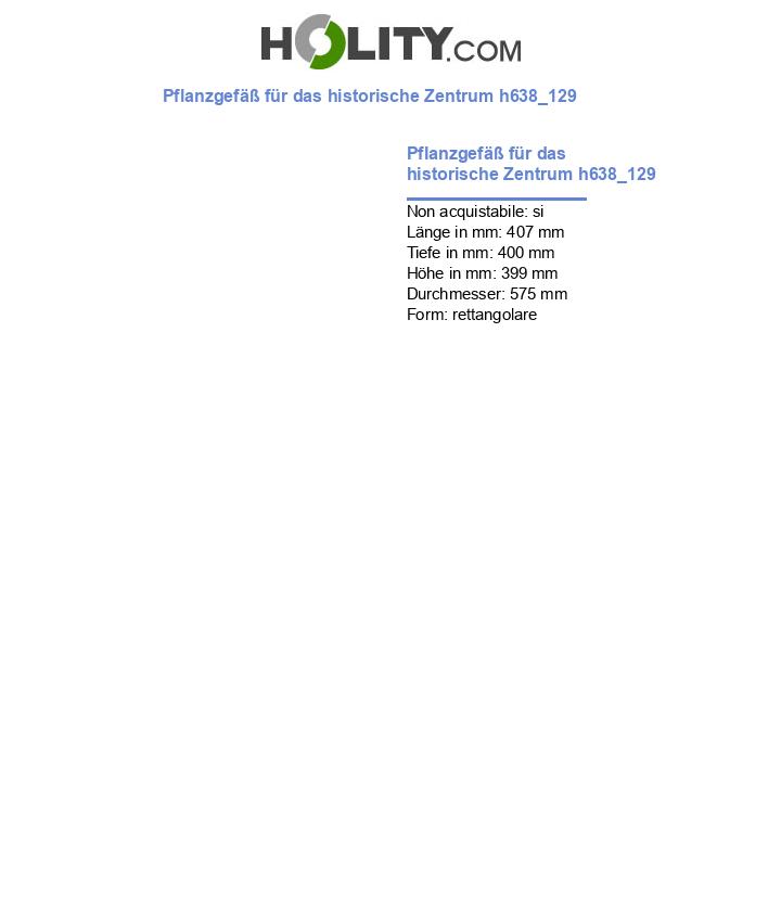 Pflanzgefäß für das historische Zentrum h638_129
