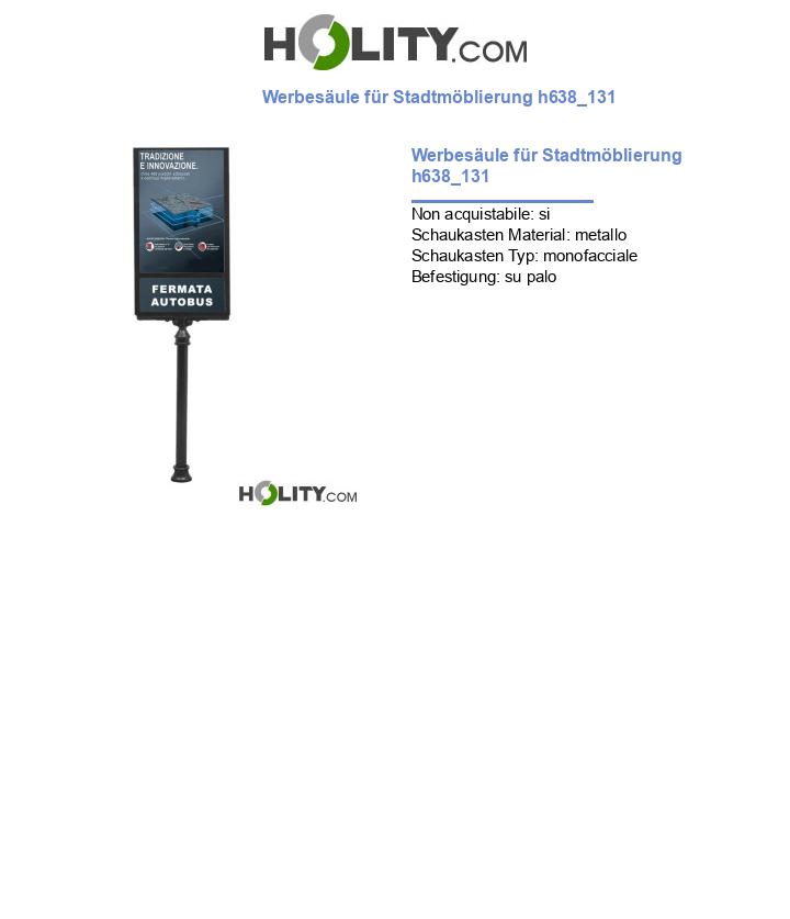 Werbesäule für Stadtmöblierung h638_131