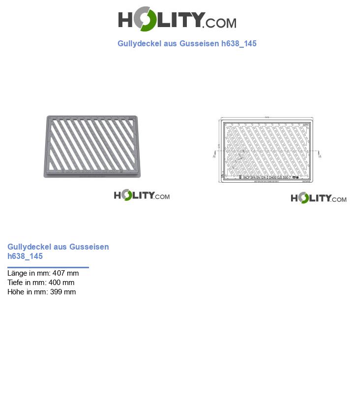 Gullydeckel aus Gusseisen h638_145