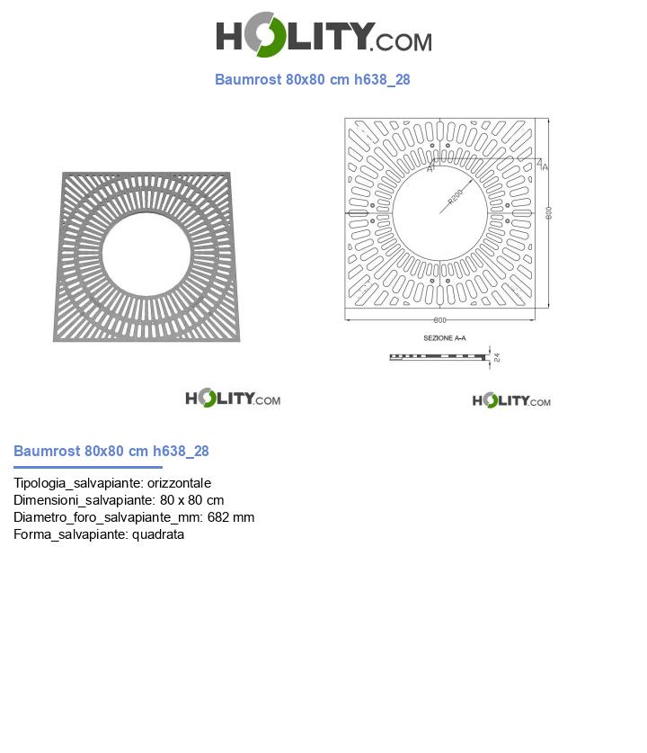 Baumrost 80x80 cm h638_28