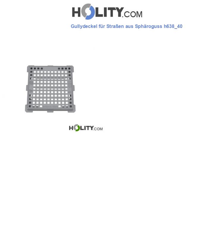 Gullydeckel für Straßen aus Sphäroguss h638_40