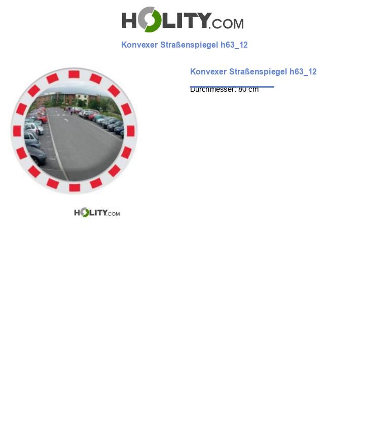 Konvexer Straßenspiegel h63_12