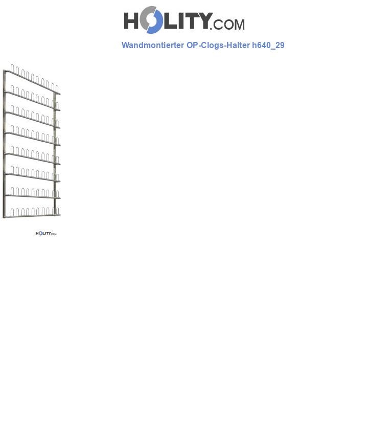 Wandmontierter OP-Clogs-Halter h640_29