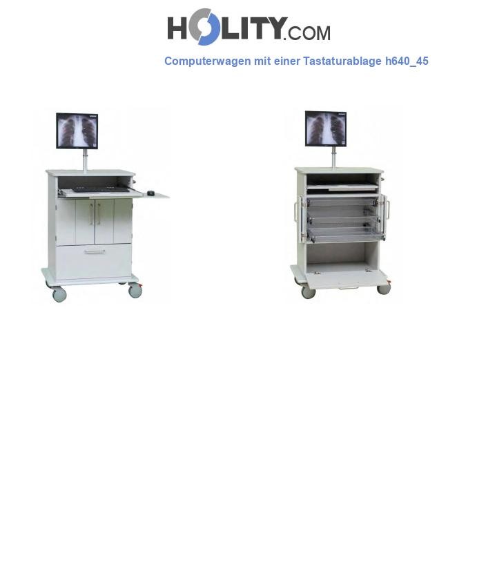Computerwagen mit einer Tastaturablage h640_45