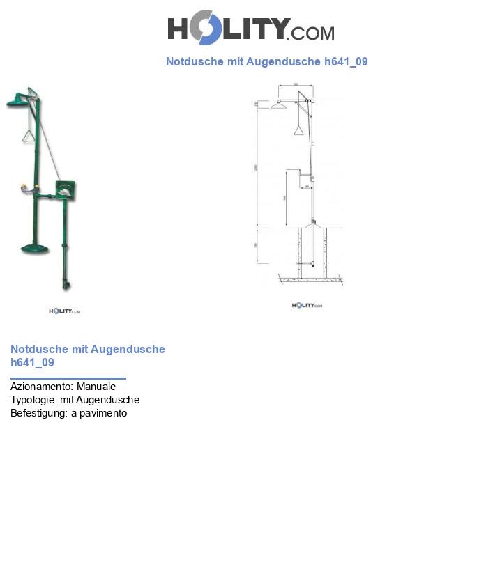 Notdusche mit Augendusche h641_09