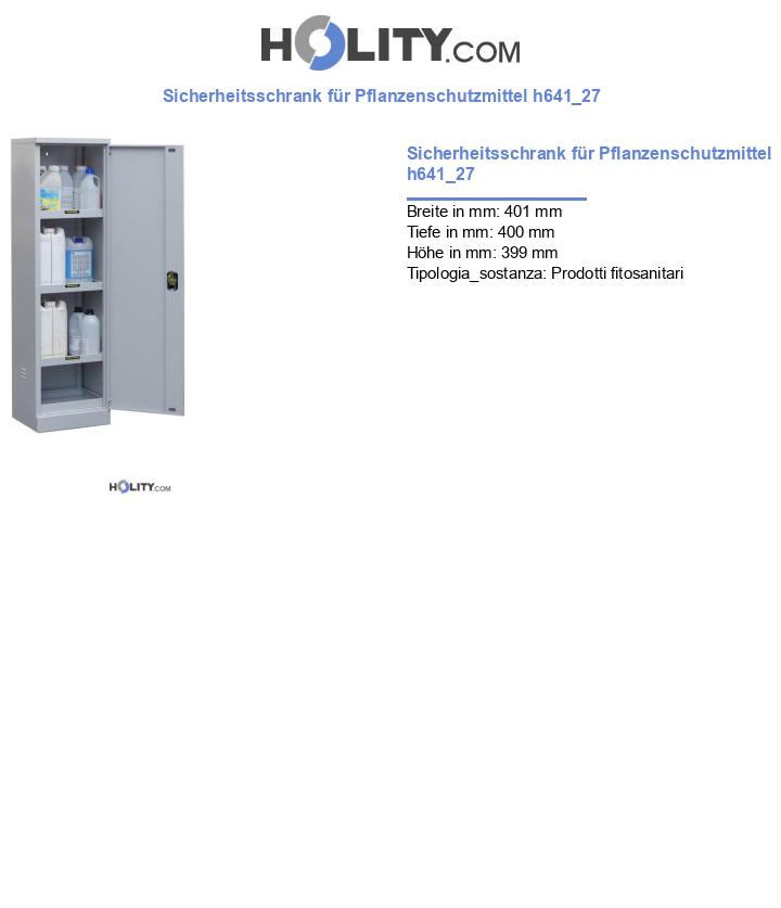 Sicherheitsschrank für Pflanzenschutzmittel h641_27