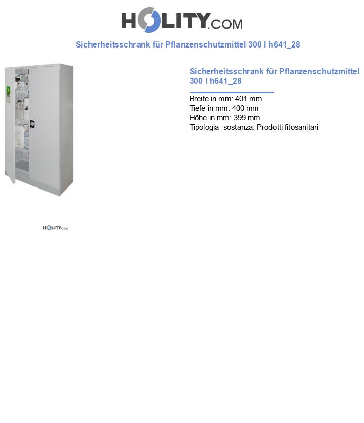 Sicherheitsschrank für Pflanzenschutzmittel 300 l h641_28