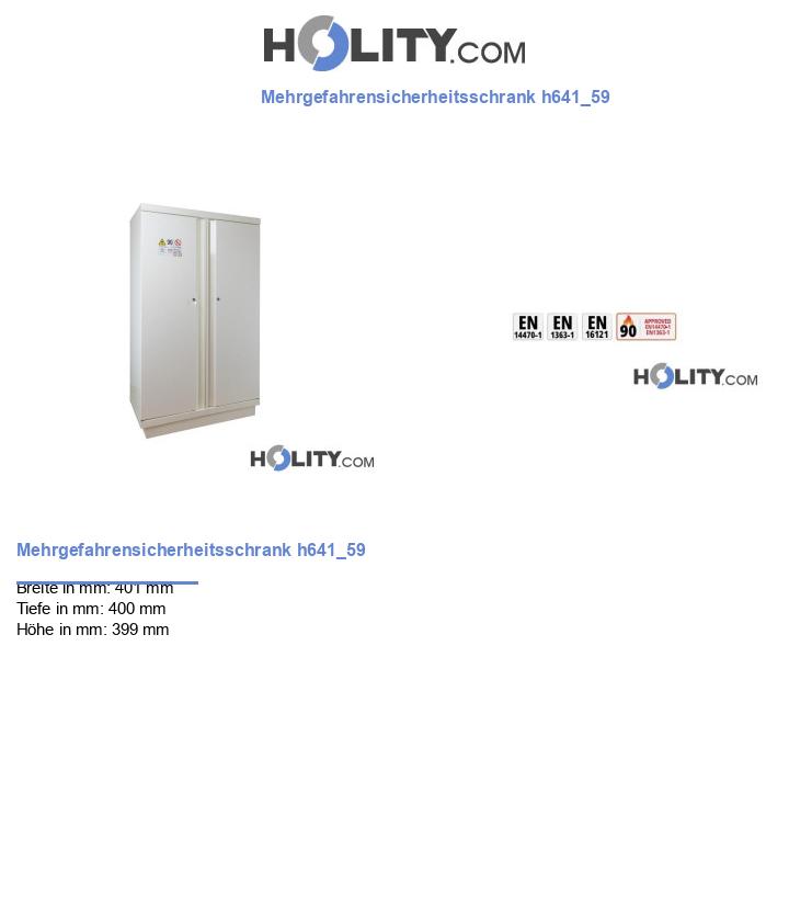Mehrgefahrensicherheitsschrank h641_59