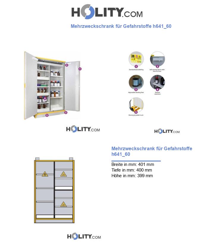 Mehrzweckschrank für Gefahrstoffe h641_60
