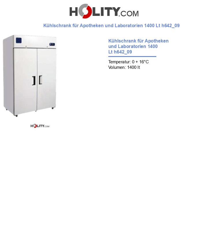 Kühlschrank für Apotheken und Laboratorien 1400 Lt h642_09