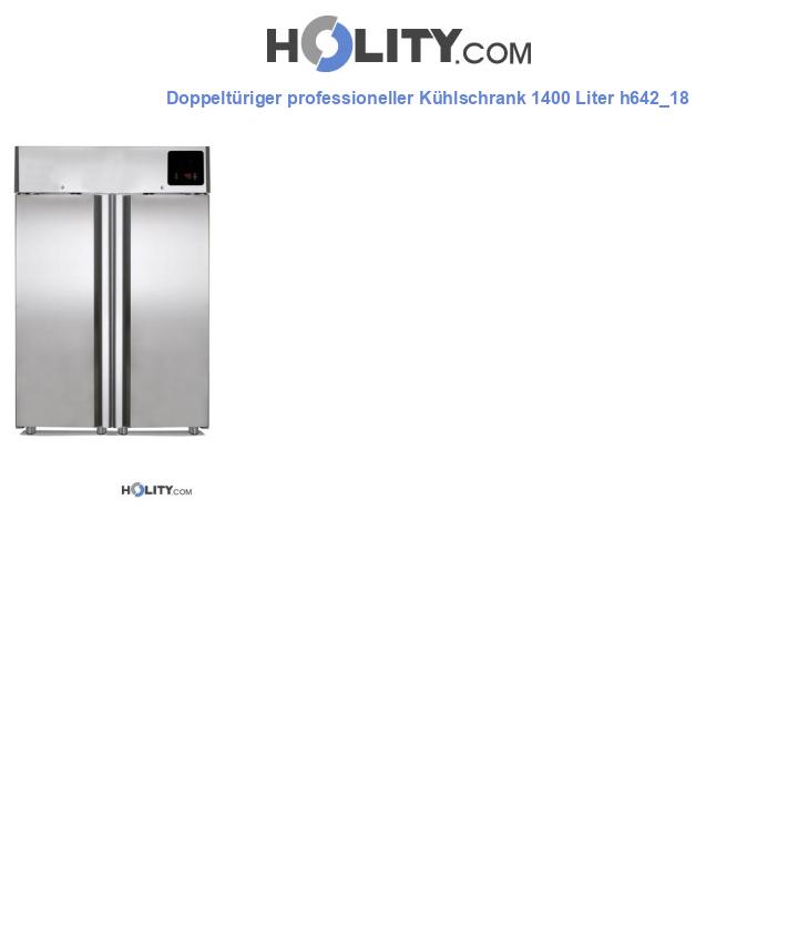 Doppeltüriger professioneller Kühlschrank 1400 Liter h642_18
