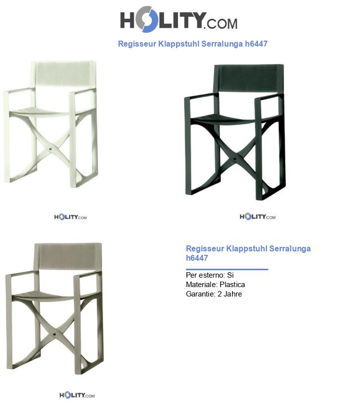 Regisseur Klappstuhl Serralunga h6447