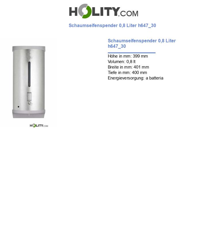 Schaumseifenspender 0,8 Liter h647_30