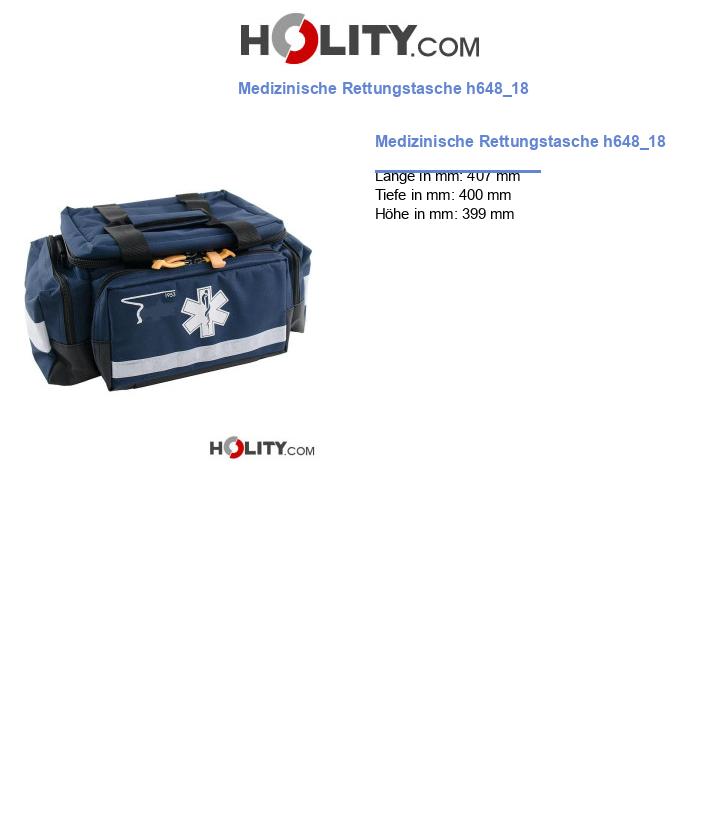 Medizinische Rettungstasche h648_18