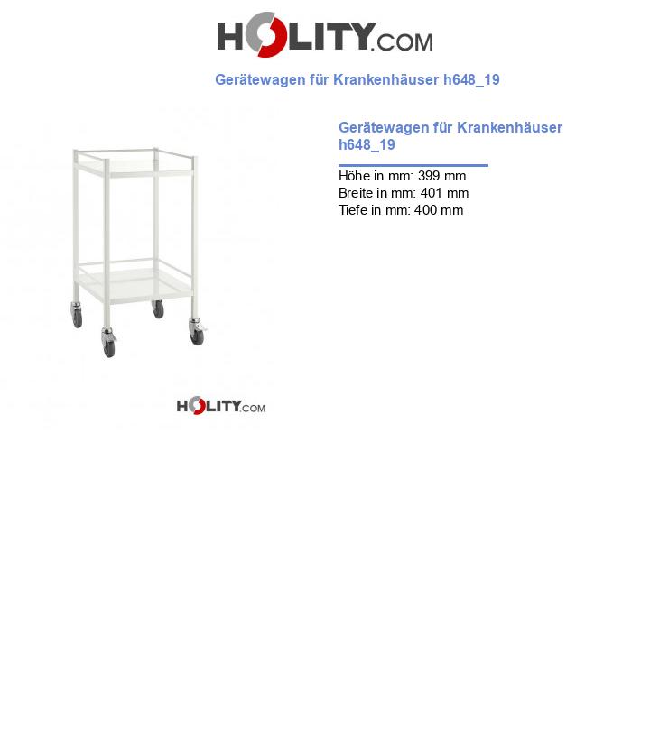 Gerätewagen für Krankenhäuser h648_19