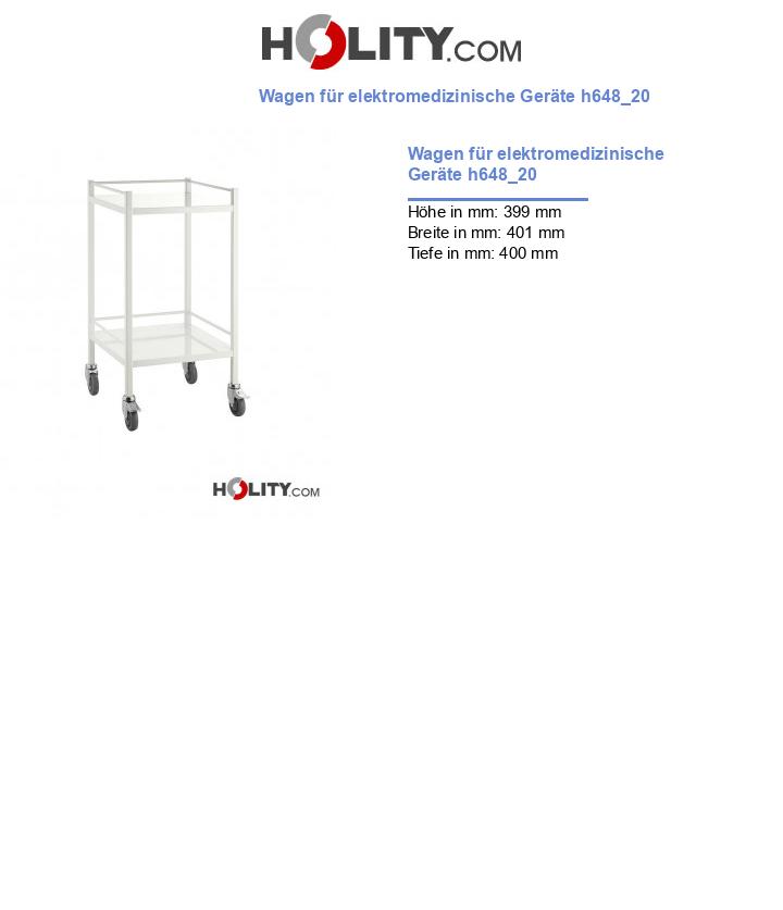 Wagen für elektromedizinische Geräte h648_20