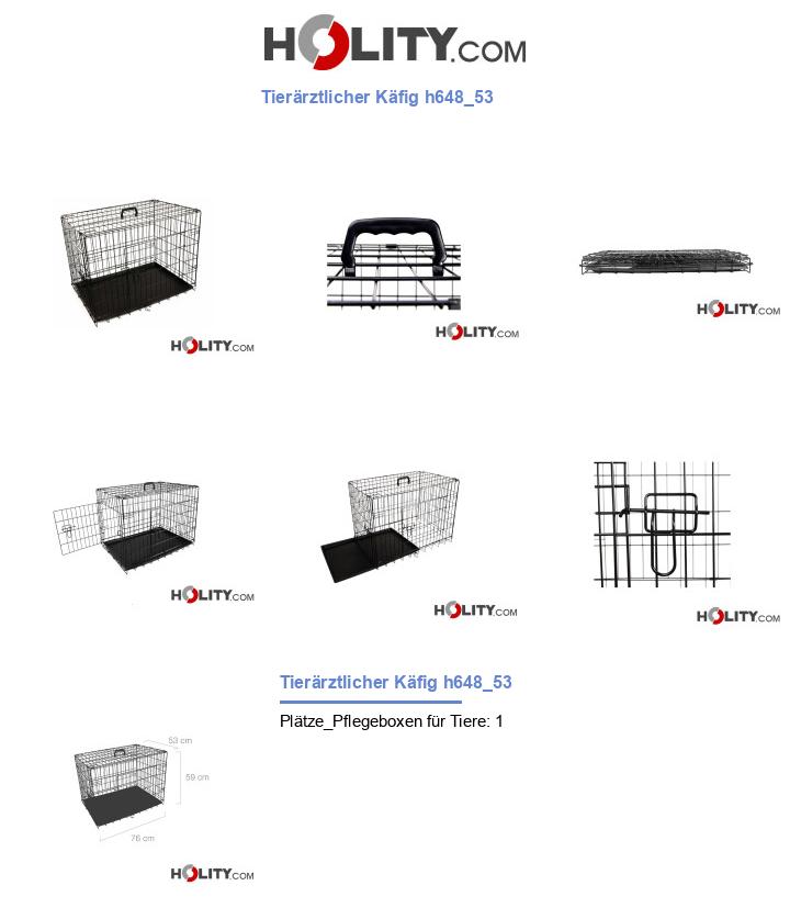 Tierärztlicher Käfig h648_53