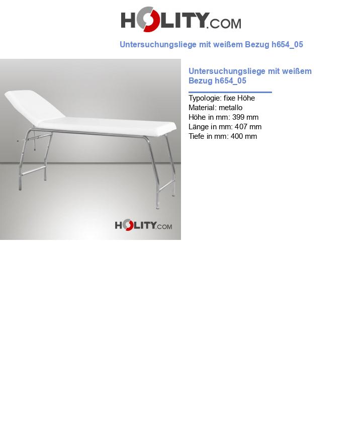 Untersuchungsliege mit weißem Bezug h654_05