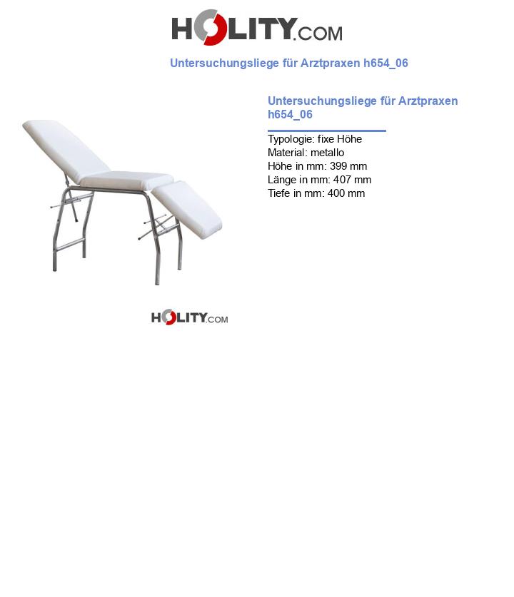 Untersuchungsliege für Arztpraxen h654_06