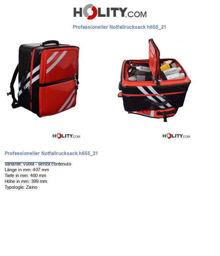 Professioneller Notfallrucksack h655_21