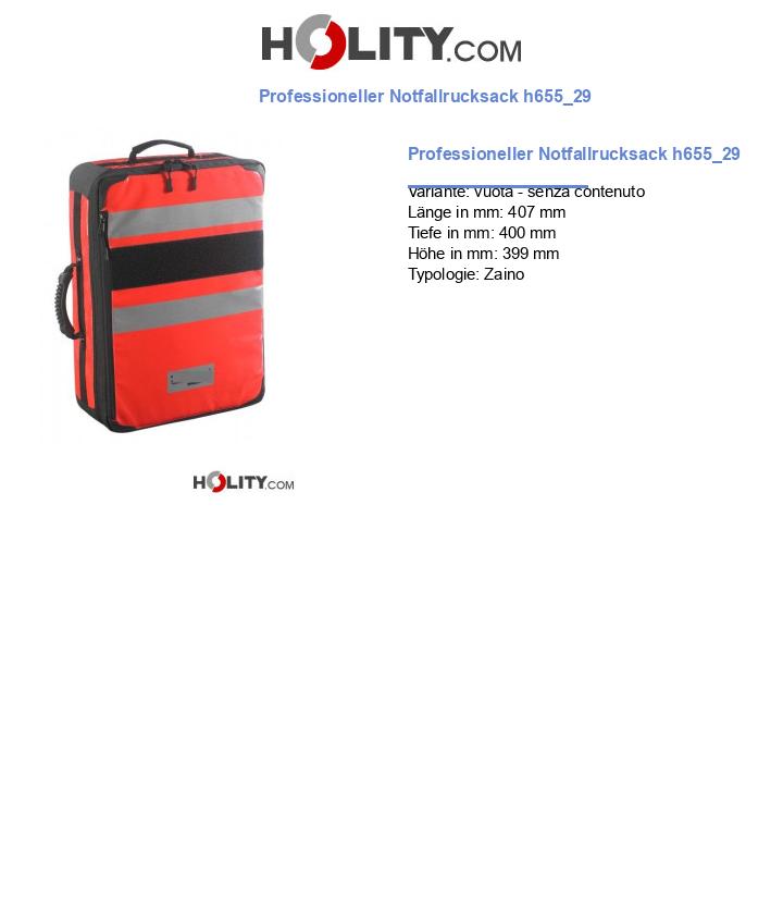 Professioneller Notfallrucksack h655_29