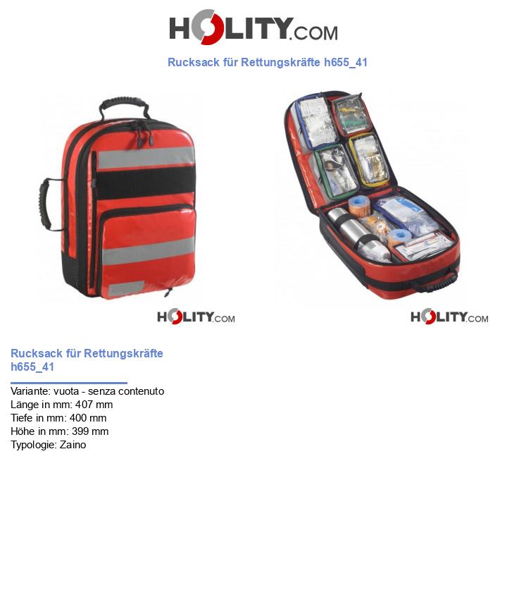 Rucksack für Rettungskräfte h655_41