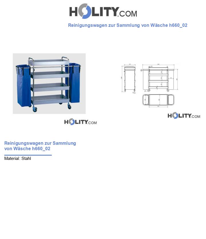 Reinigungswagen zur Sammlung von Wäsche h660_02