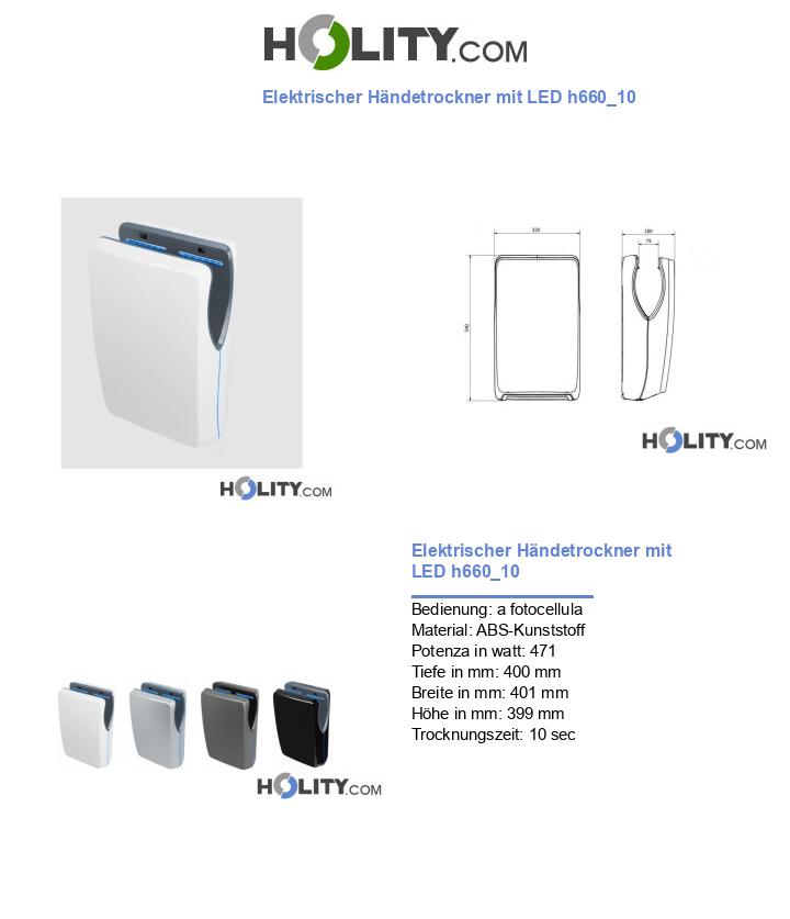 Elektrischer Händetrockner mit LED h660_10