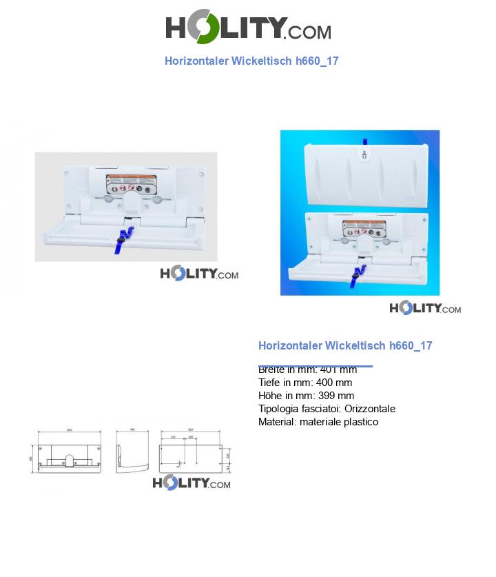 Horizontaler Wickeltisch h660_17