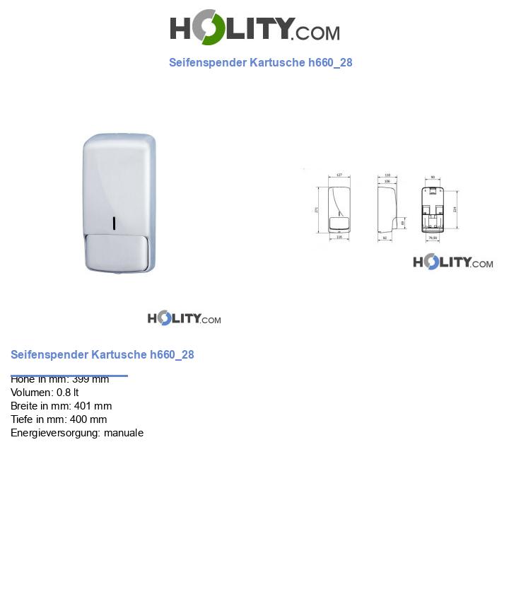 Seifenspender Kartusche h660_28