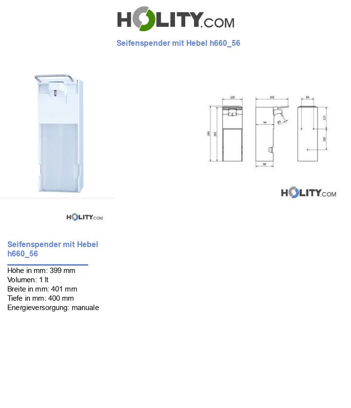Seifenspender mit Hebel h660_56