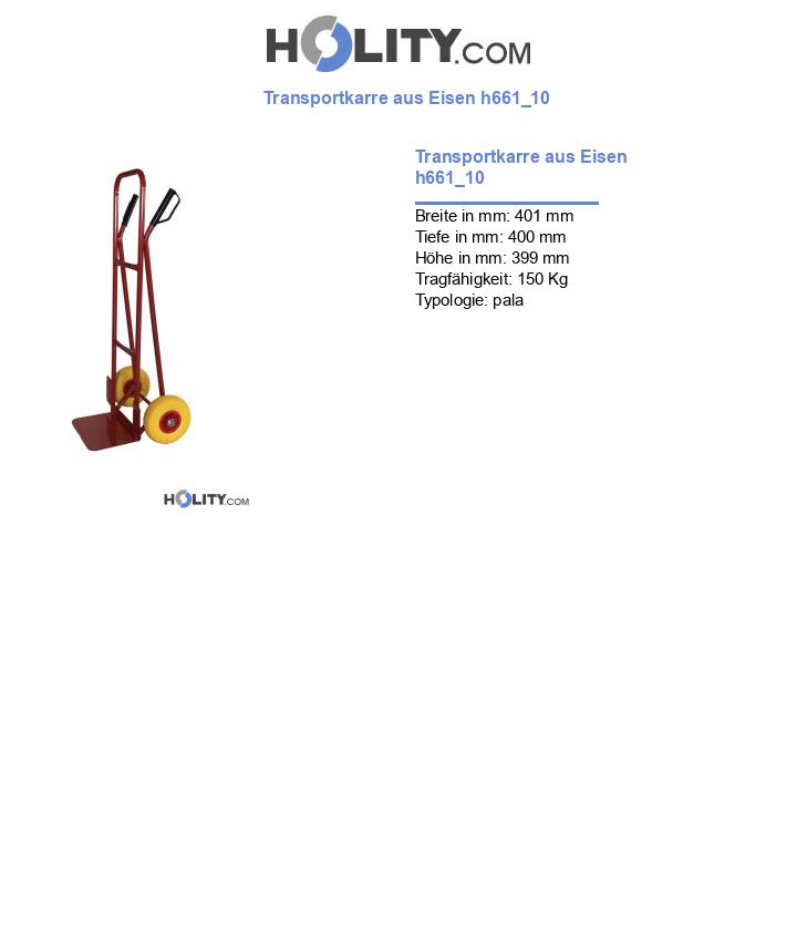 Transportkarre aus Eisen h661_10