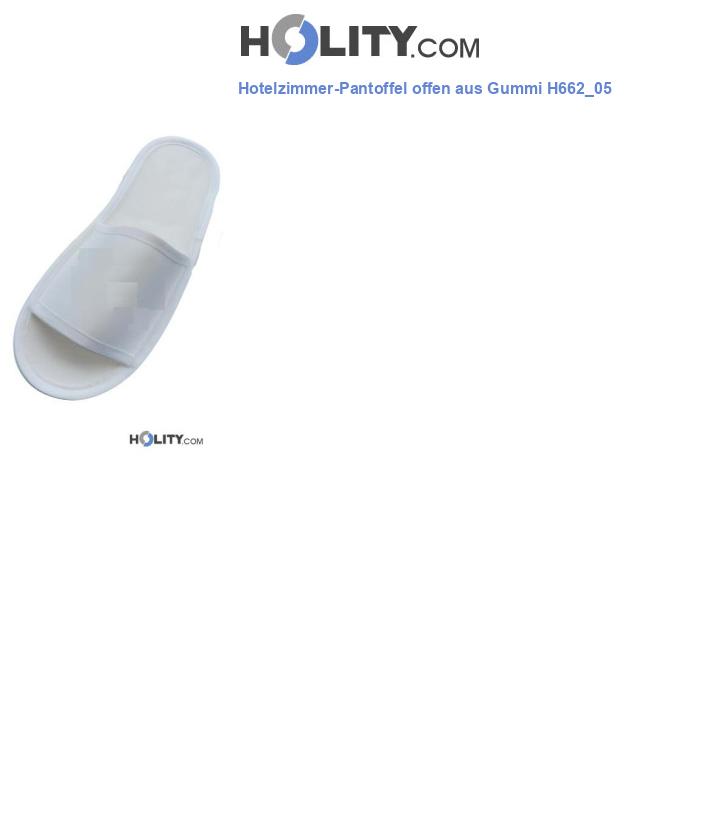 Hotelzimmer-Pantoffel offen aus Gummi H662_05