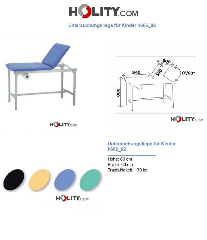 Untersuchungsliege für Kinder h666_02