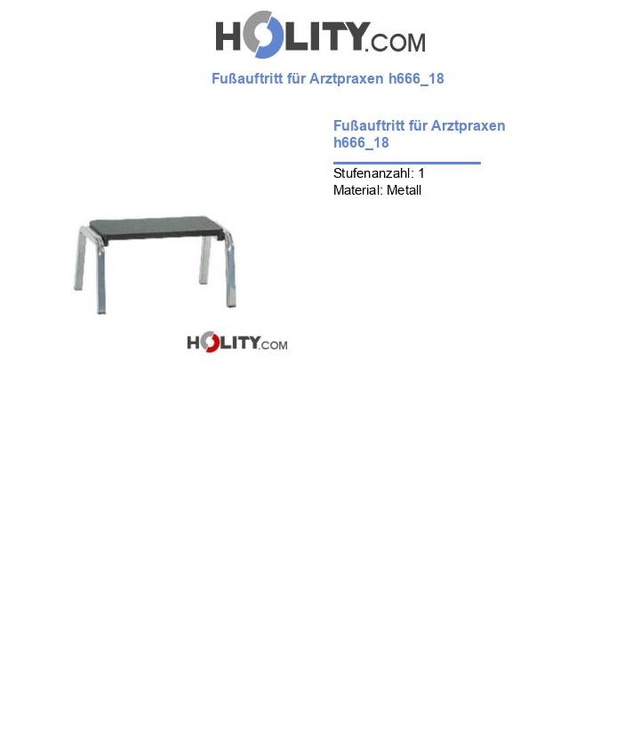 Fußauftritt für Arztpraxen h666_18