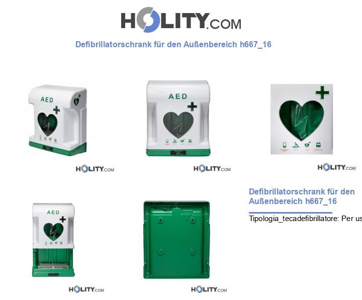 Defibrillatorschrank für den Außenbereich h667_16