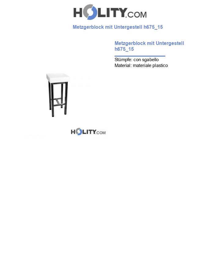Metzgerblock mit Untergestell h675_15
