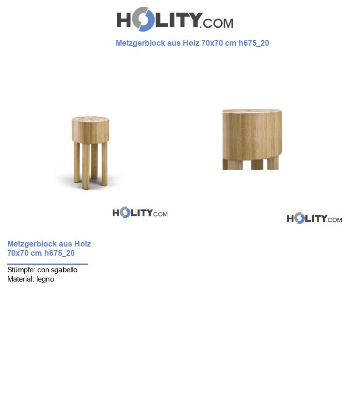 Metzgerblock aus Holz 70x70 cm h675_20