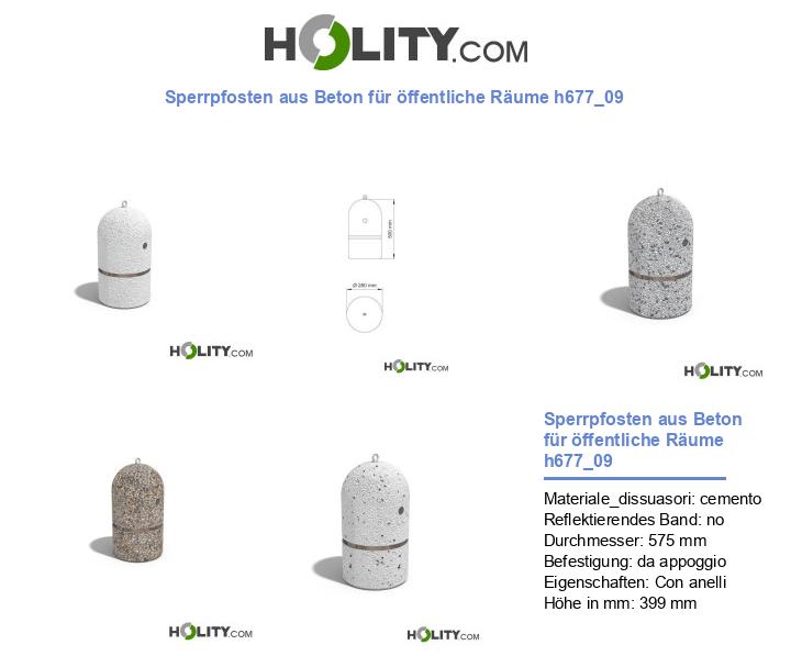 Sperrpfosten aus Beton für öffentliche Räume h677_09