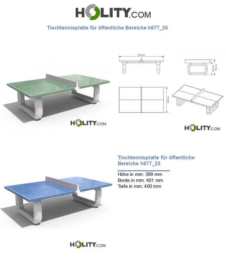 Tischtennisplatte für öffentliche Bereiche h677_25