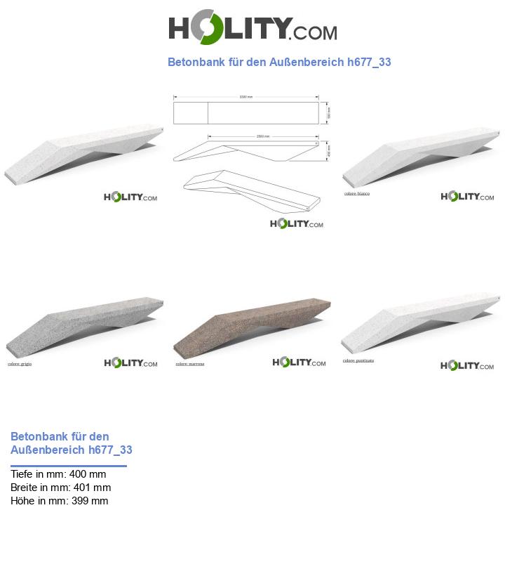 Betonbank für den Außenbereich h677_33