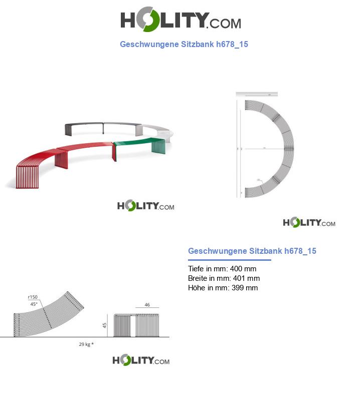 Geschwungene Sitzbank h678_15