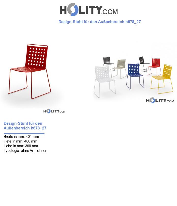 Design-Stuhl für den Außenbereich h678_27