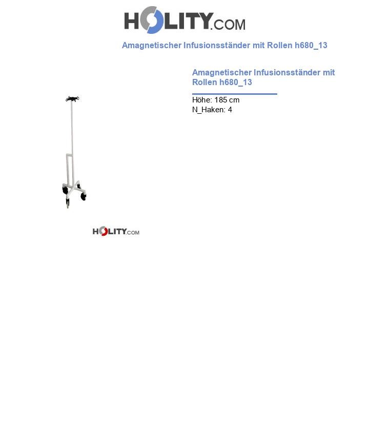 Amagnetischer Infusionsständer mit Rollen h680_13