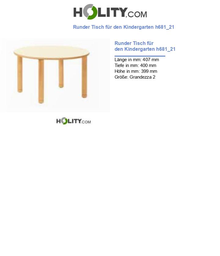 Runder Tisch für den Kindergarten h681_21