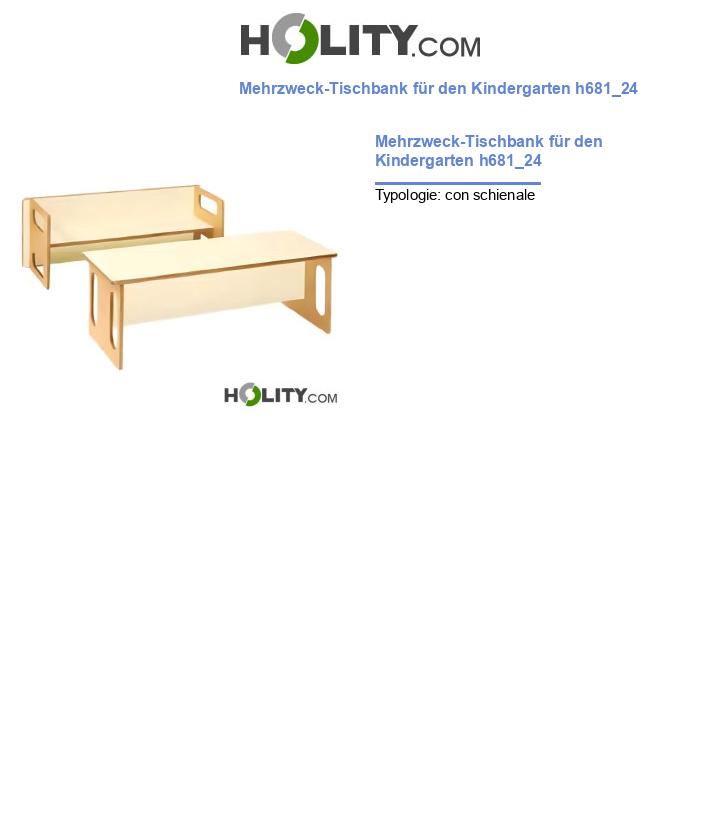 Mehrzweck-Tischbank für den Kindergarten h681_24