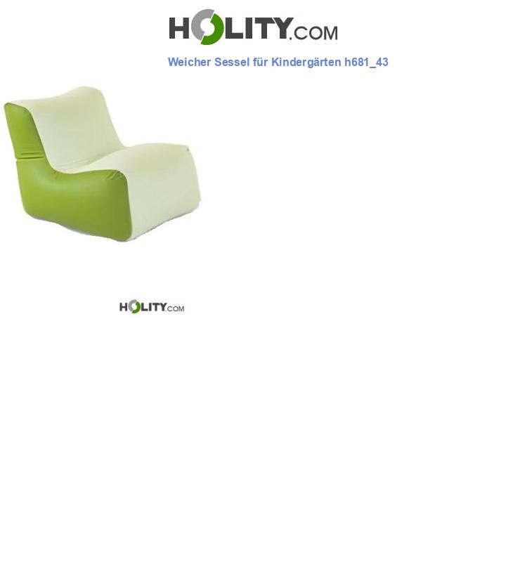 Weicher Sessel für Kindergärten h681_43