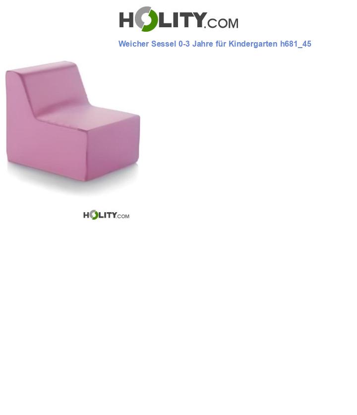 Weicher Sessel 0-3 Jahre für Kindergarten h681_45